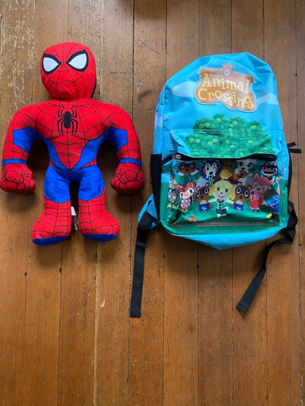 Animal crossing licensed backpack spiderman venom pillow pal duo